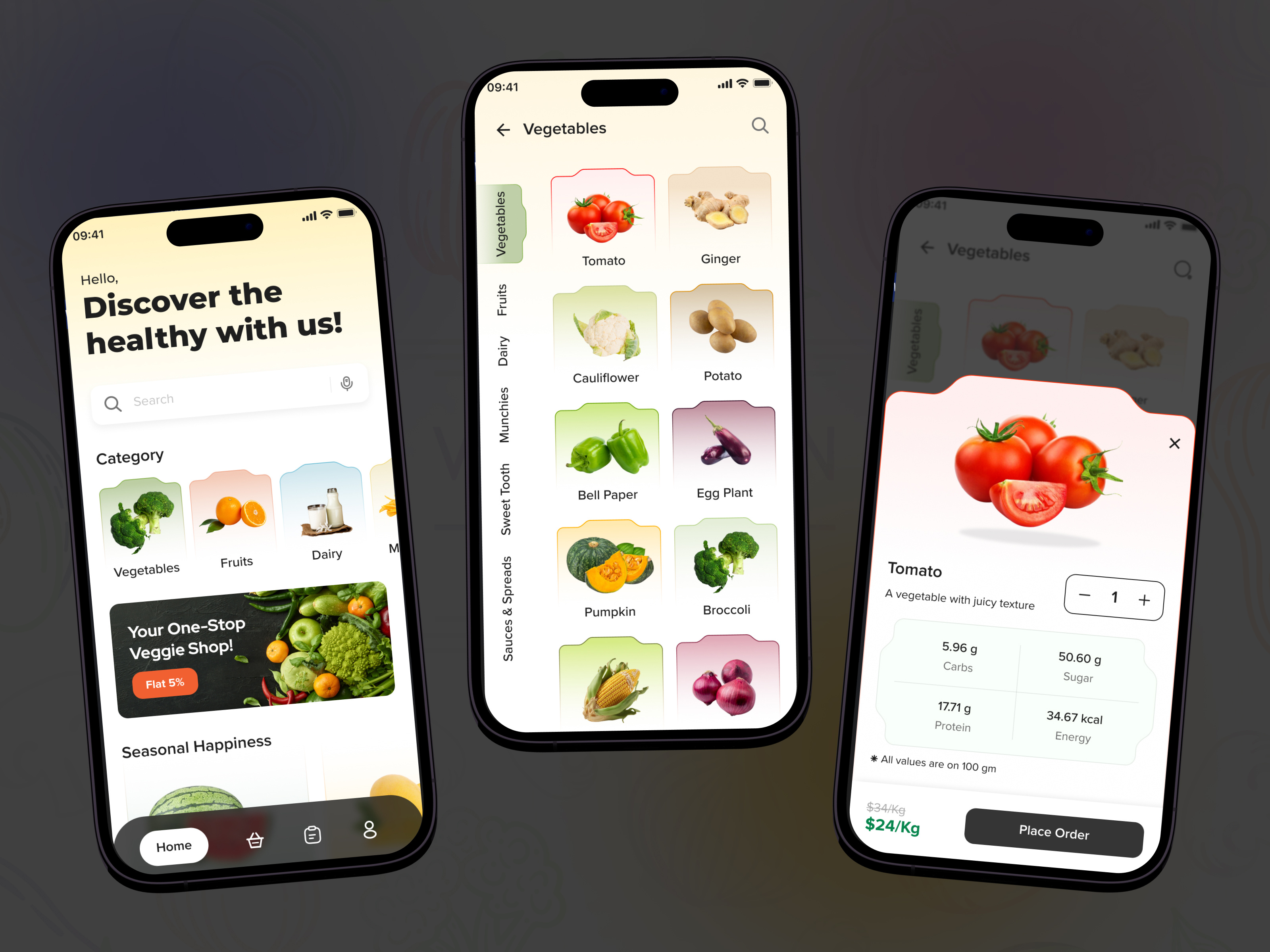Online Grocery Shopping Mobile App Design by CMARIX on Dribbble