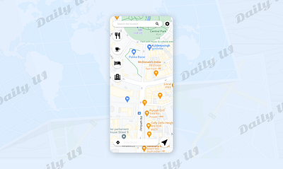 #29 Daily UI Challenge - Maps app challenge dailyui design ui ux