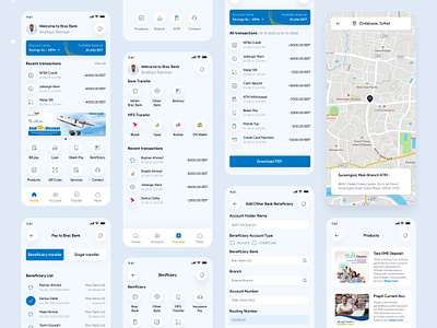 Fintech Mobile App Redesign app design casestudy clean concept fintech mobile app mobile app design mobile banking mobile wallet money money transfer payment ui uiux design ux wallet app