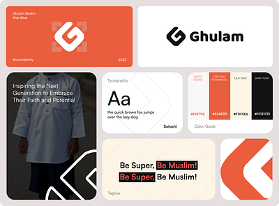 Ghulam Moslem Kids Wear - Brand Identity brandidentity branding design graphic graphicdesign kidslogo logoclothing moslemkids muslimwear typography
