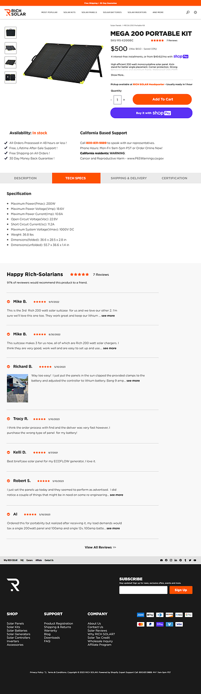 Richsolar Design Recommendations 🎨 design landing page ui ux web design website design