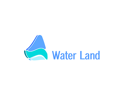 Water Land logo design branding graphic design vector water water design