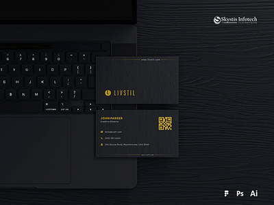 LIVSTIL eCommerce Business Card Design branding business business card business card design cloth design ecommerce figma garment illustrator merchandise merchandise design online shopping photoshop shopping