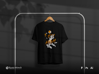 Anime Fly-High Tshirt Design animation anime design figma graphic design illustrator merchandise merchandise design photoshop tshirt tshirt design