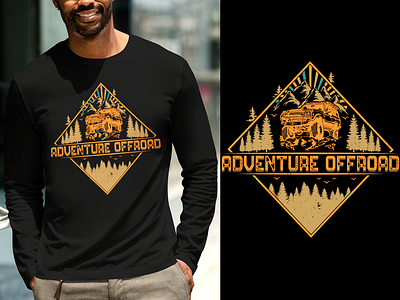 OFFROAD T-SHIRT DESIGN 4x4 adventure apparel branding car clothing design fashion graphic design hill hoodie illustration jeep logo mountain offroad offroads outdoor vintage vintagestyle