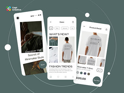 Fashion E-commerce App - Mobile App Design app creative design e commerce e commerce design fashion mobile mobile app mobile design online shopping shopping ui ui design ui ux
