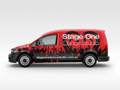 Stage One Dance Car Wrap Design | Vehicle Wrap Design adobe illustrator branding car car wrap car wrapping corporate decal design graphic design minimal modern racing car truck wrap van wrap vector vehicle wrap vinyl wrap wrap design wrapping