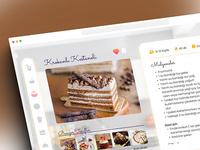 Recipe Website Design card carddesign design desktop figma illustration recipe ui userexperience ux ux ui web website websitedesign