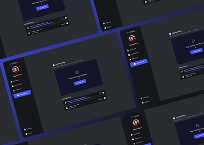 Dashboard upload files section app design graphic design ui