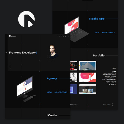 Portfolio Maxuiux v1 design figma html javascript landing maxuiux page layout portfolio scss site ui uiux user experience web web design