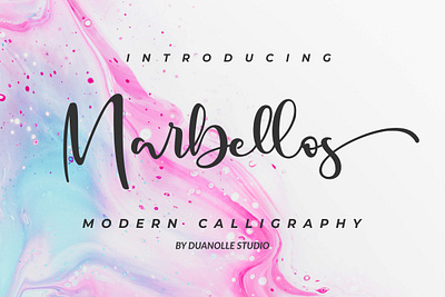 Marbellos - Modern Calligraphy Font new fonts