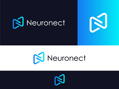 Neuronect branding design flat illustration minimalist logo modern type ui unique vector