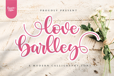 Love Barlley branding design fonts graphic design handwriting logo typography wedding font