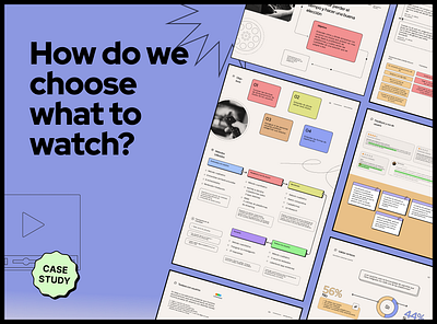 Case study 2021: Choosing what to watch benchmark case study movies platforms research streaming testing tv shows ui user flow ux