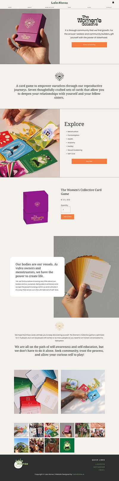 The Women's Collective squarespace squarespace website web design website