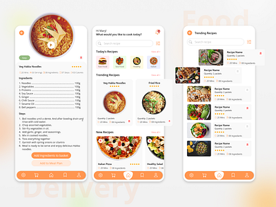 Food Delivery App app designs design food delivery app graphic design ui uiux design ux