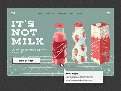 Milkless support bot branding callories design drinks energy food graphic design health illustration illustrations shop ui vegan