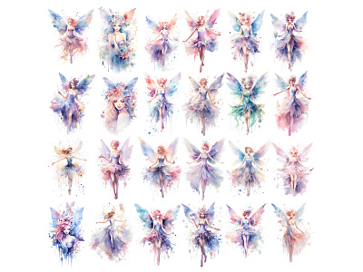 Watercolor Fantasy Crystal Clipart 3d 3d art 3d colorful clipart crystal design elegant fairy fairy tale fantasy graphic design illustration love painting pink purple tale watercolor white woman