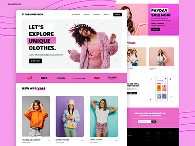 Fashion Website design appdesign branding design graphic design ui uiux uiux design web design