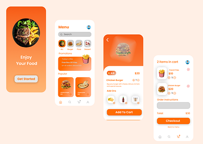 Food Deleivery app design appdesign branding design graphic design ui uiux uiux design web design