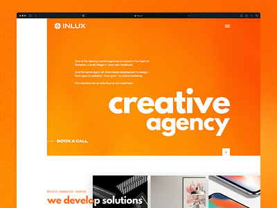 Inlux - Homepage Design design figma homepage landing page ui ux