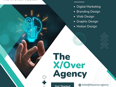 The X/Over Agency branding design agency graphic design motion design motion graphics website design agency