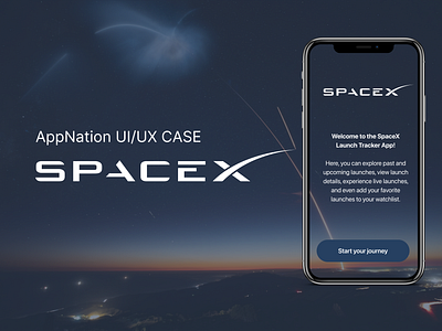 SPACEX UI CASE app broadcast case mobil mobile product space spacex ui ux