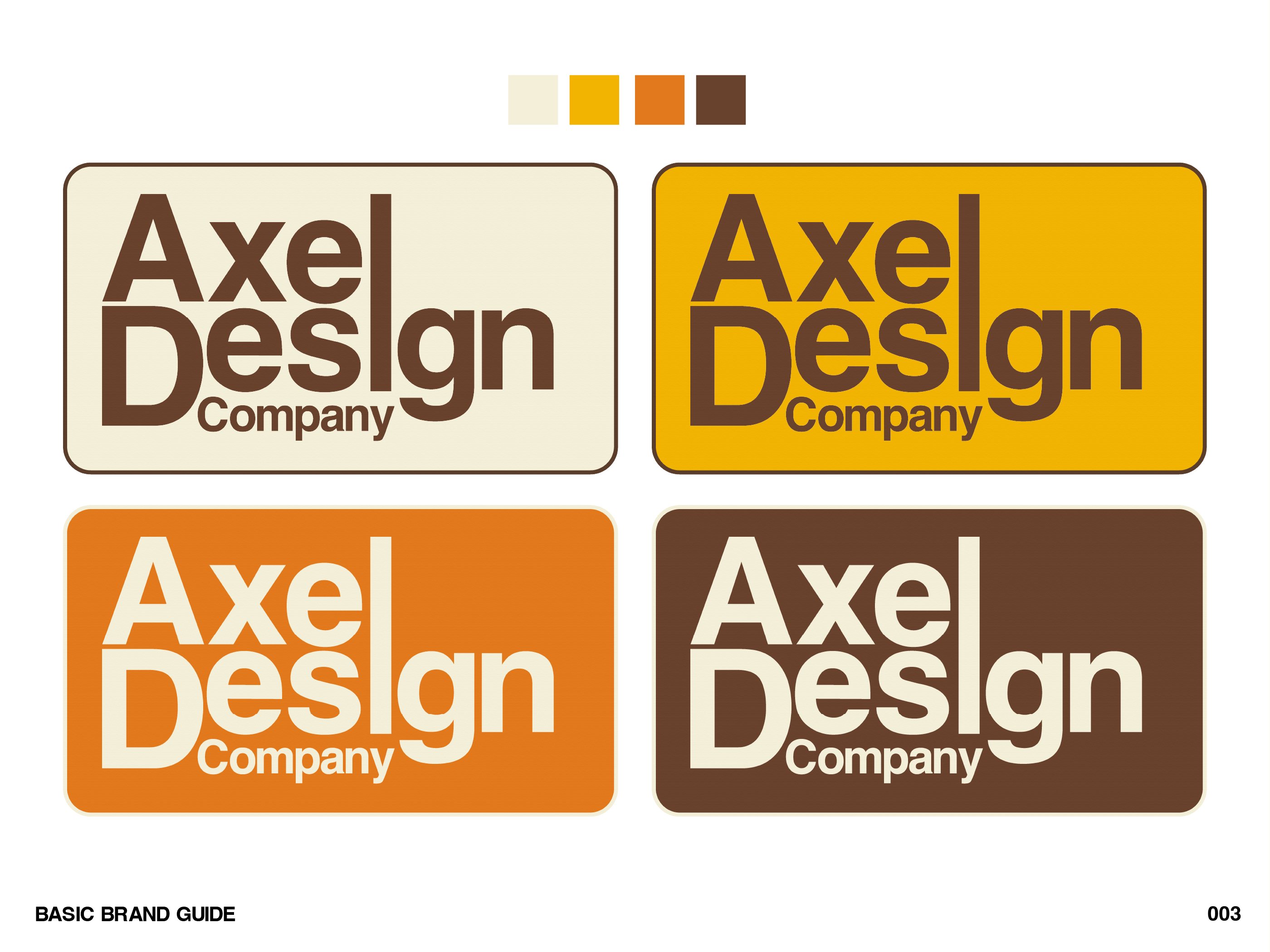 Axel Design Company Basic Brand Guide by Axel Vazquez on Dribbble