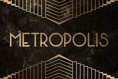 Metropolis Typeface vector font