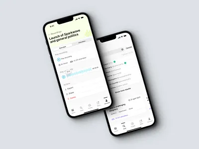 Sparkwave app design dynamic island ios widget product design ui