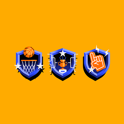 ESPN — Bracketology [2021] basket bracket espn foam finger hoop icons illustration marco goran romano nba