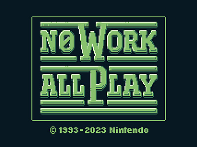 Gameboy Color Title Screen gameboy gameboy color lettering nintendo pixel pixel type title screen type typography video game