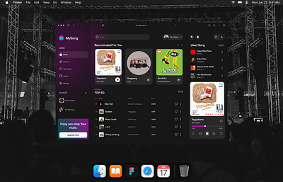 MySong | Music Player Dashboard album app card chart dashboard dribbble icon landingpage music musicstreaming song uiux uiviral uiweb viral webdesign