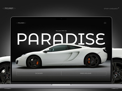 McLaren branding design typography ui ux web design