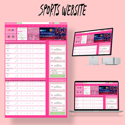 Ui Design of A Sports Website app graphic design ui