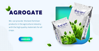 Agriculture Website Banner Design agriculture branding design fertilizer bagdeign graphic design illustration ui