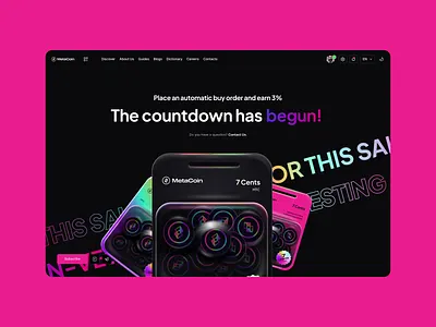 Metatime: BUYMTC Page 3d app branding crypto currency design graphic design illustration logo mobile motion graphics ui ux web