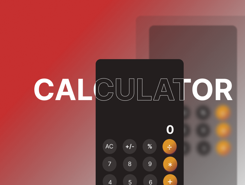 Calculator design by Victoria Okon on Dribbble