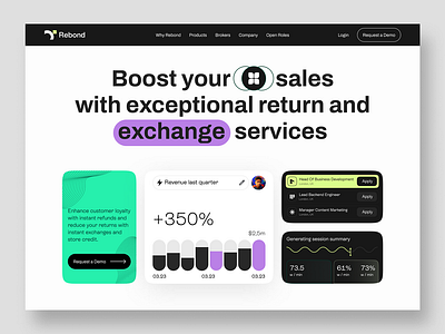 Landing Page - Investors branding design logo ui ux