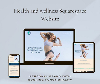 Health and wellness Squarespace Webdesign branding squarespace ui web webdesign website design