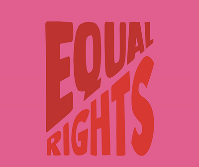 Poster Equal Rights graphic design pink poster rights