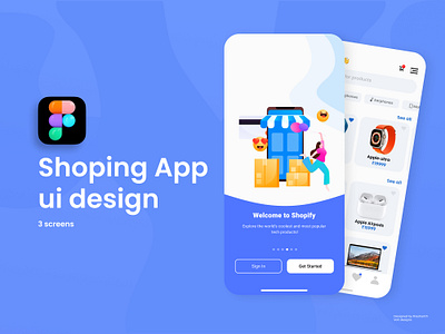 Shopping app ui design app design graphic design typography ui ux