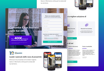 Product Landing page b2b business contact form landing page product design ui interface ui ux design