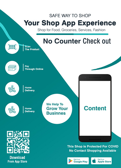 Advertising Poster for E Commerce Stores app branding design graphic design ui ux vector