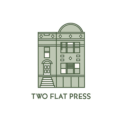 Two Flat Press Logo branding design graphic design illustration logo logo design