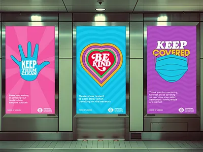TfL Travel Kind Campaign 2020-2022 aftereffects animation design direction dooh illustrator photoshop tfl