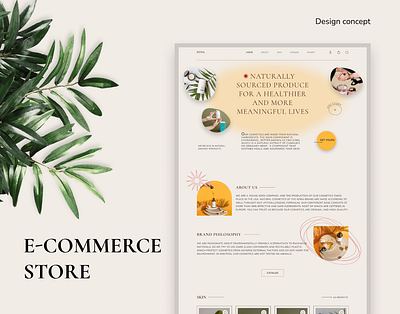 NORA Beauty E-commerce store beauty branding design ecommerce experience figma project store ui ux web work