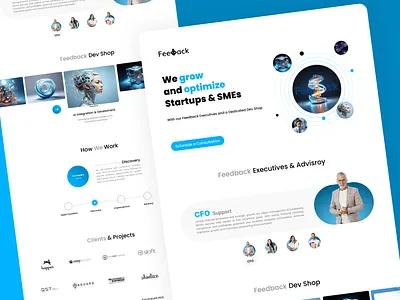 Feedback Landing Page animation landingpage responsive ui ui ux design website