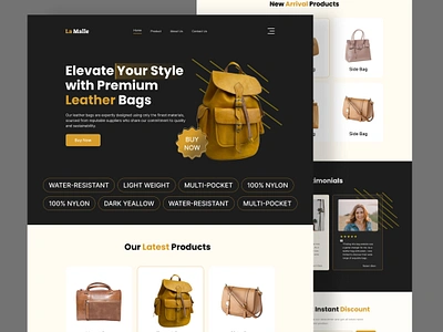 Bag E-commerce website bag case study e commerce e commerce design ecommerce fashion home page marketplace online store product project saas shop shopify shopping web web design website website design woodcommerce