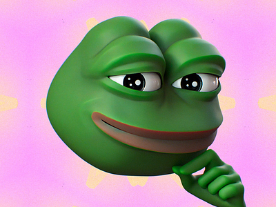 Feels good man. 3d animation c4d cartoon crypto frog illustration loop motion pepe pepe the frog redshift